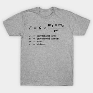 Formula, gravitational force T-Shirt